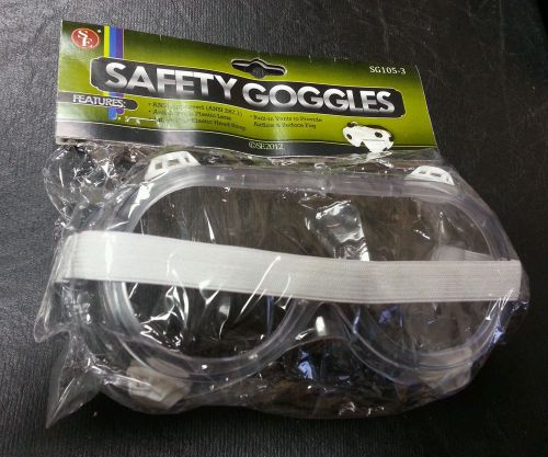 Lot of 10 Clear Safety Goggles
