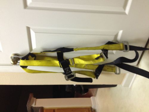 Guardian fall protection safety harness with leg straps &amp; front chest strap for sale