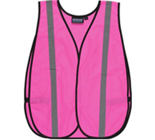 New girlpower at work poncho style one size fits most pink safety vest for sale