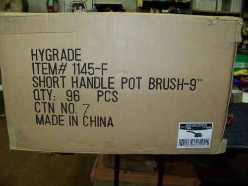 Hygrade Short Handle Pot Brush #1145 New Lot of 96