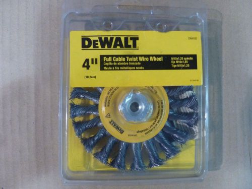Dewalt 4&#034; cable twist wire wheel for sale