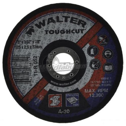 Walter 11R052 5X1/16X7/8  Toughcut Type 1 Cutting Wheel 30 Grit|Pkg.25
