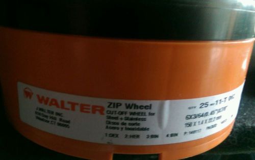 Walter 11T042 4-1/2X3/64X7/8 High Performance Zip Wheels Type 1 A60 Grit|Pkg.25