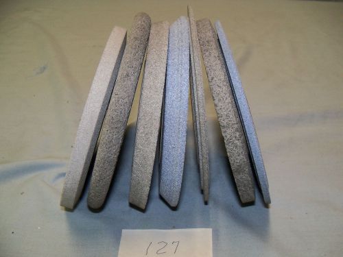TOOL GRINDING WHEELS, 7 PCS, ASSORTED SHAPES, USED, ALL NORTON