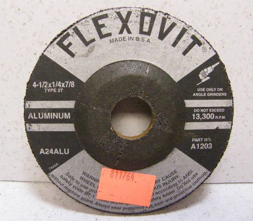 Flexovit grinding wheel a1203 4-1/2 x  1/4  x 7/8 for sale