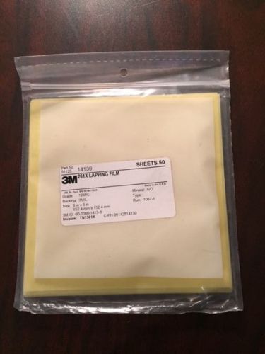 3m # 14139 lapping film 261x 12 micron 6x6 in sheet. (50 pack) new for sale