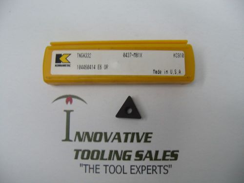 Tnma 332 carbide insert grade kc910 kennametal brand 10pcs for sale