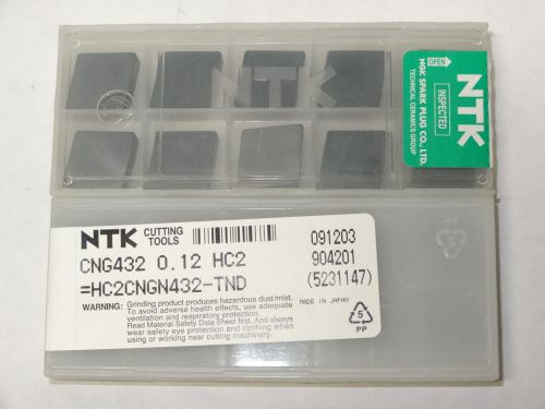 10 new ntk cutting tools cng 432 0.12 hc2 hc2cngn432-tnd ceramic inserts for sale