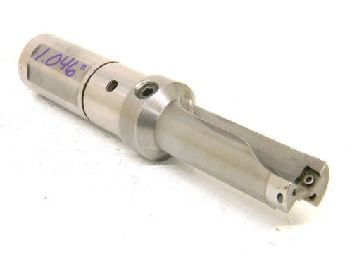 Used waukesha walter carbide insert coolant drill 1-3/64&#034; 1.046&#034; 9010-0103-f for sale