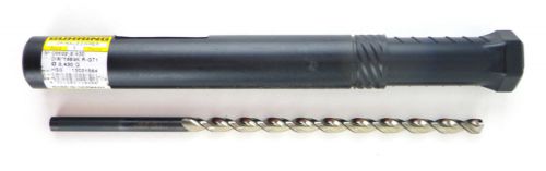 Guhring 502-8,430 mm 8.43mm letter q 0.3319&#034; hss extra length parabolic drill e7 for sale