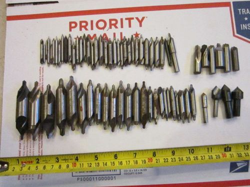 Huge Lot of 69 Assorted Machinist Counter Sink Drill Bits Lathe Mill Press