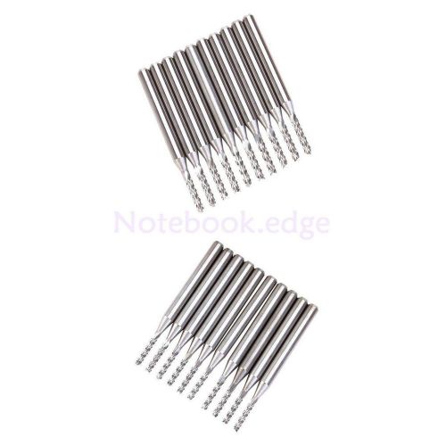 20pcs carbide pcb end mill endmill cutting edge 1.5 mm 1.8mm for precise milling for sale