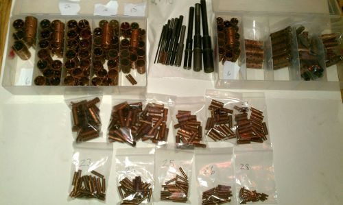BOYAR SCHULTZ  10 Copper Head Lapping Tools &amp; 400 Sleeves 20 Diff. Sleeve Sizes