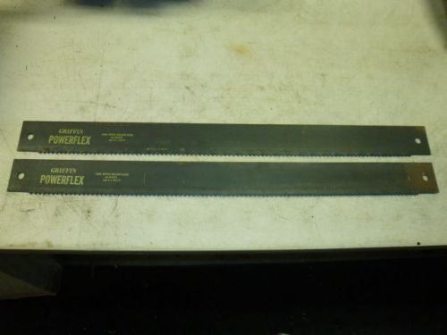 NOS! LOT of (2) GRIFFIN 24&#034; POWER HACK SAW BLADES, No. W24T4, 24&#034; x 2&#034; x 100-4T