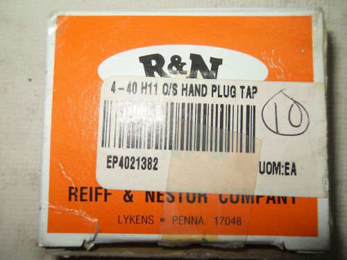 (X9-4) 1 NEW REIFF &amp; NESTOR 4-40 H11 HAND PLUG TAP