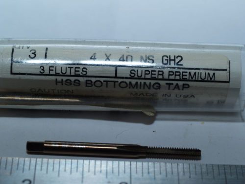 4-40 gh2 3flute bottom tap qty(3)  brand new!! for sale