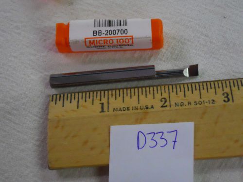 1 new micro 100 solid carbide boring bar.   bb-200700  (d337) for sale