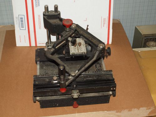 vigor manual engraving machine model en-775 b.jadow and sons serial # 1607