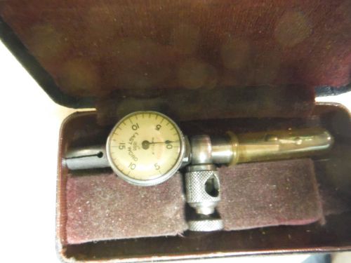 Vintage starrett no. 711-f last word dial test indicator with case for sale
