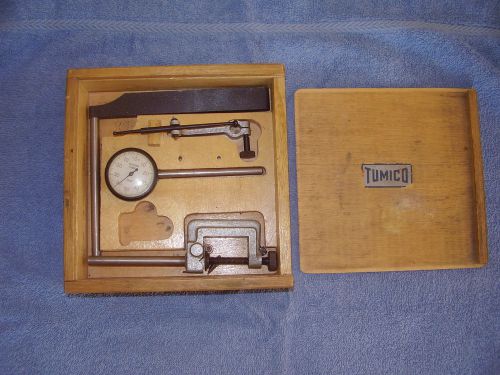 OLD SCHERR TUMICO DIAL INDICATOR / EXTRAS &amp; WOOD BOX