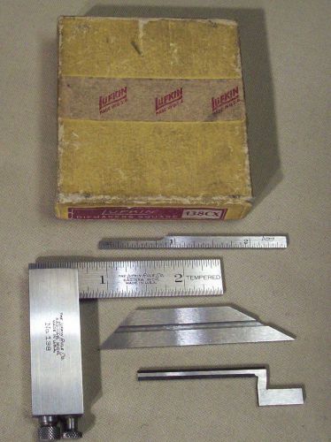 vtg~LUFKIN~DIEMAKERS SQUARE NO. 138~MACHINISTS PRECISION INSPECTION TOOL w/BOX~