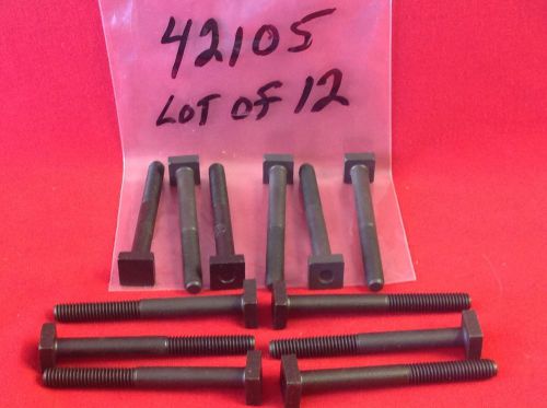 Nos jergens 42105 black oxide t bolts 3/8-16 x 3-3/4&#034;  lot of 12 usa made for sale