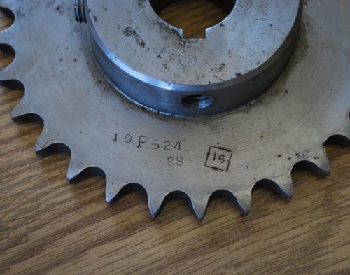 Unknown 19P524 Stainless Steel Sprocket 1&#034; Bore with 1/4&#034; keyway. - NEW