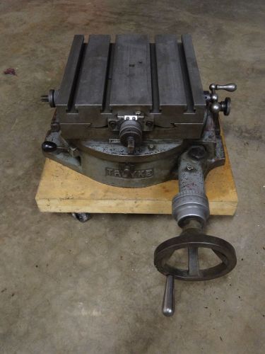 Troyke dmt-15 rotary cross sliding table fits bridgeport milling machine for sale