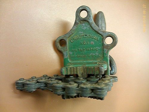 Craftsman no. 1 pipe vise chain vintage antique for sale