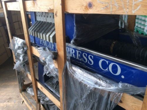New! Never used! Pacific Press, 2.5 cu ft 630MM press