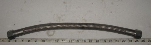 3/4&#034; stainless steel braid  high pressure flex hoseteflon 3/4&#034; female jic/an for sale