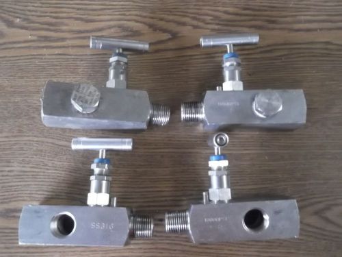 10000 psi ss 316 needle valves (quantity 4)