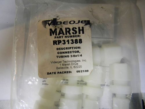 *NIB*  ( Lot 24 ) Marsh Tubing Connector 3/8&#034; x 1/4&#034;  RP 31388  videojet