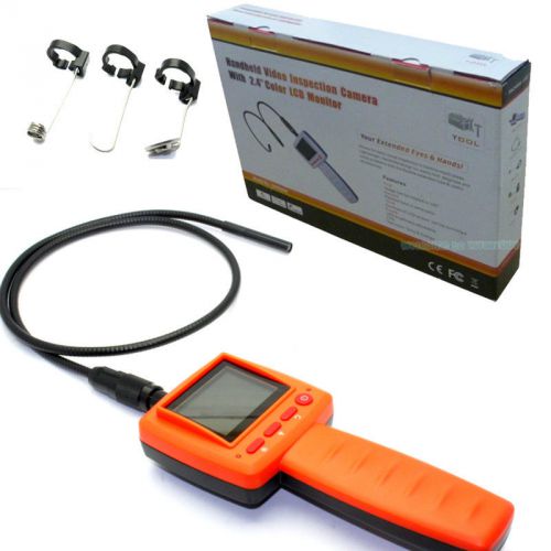 2.4&#034; video inspection borescope endoscope 10mm camera snake scope 1 meter 4 leds for sale