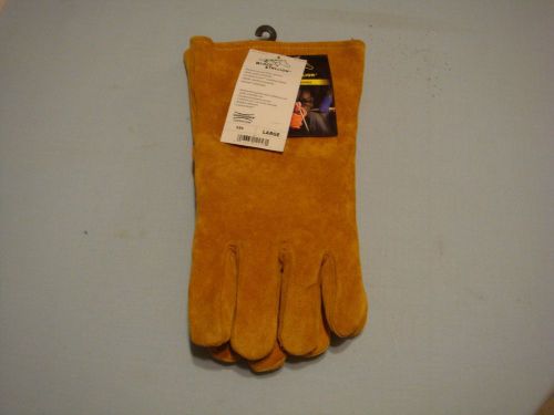 welders gloves made by Black Stallion size large CushionCore comfort liner