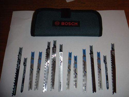 Bosch U14CPSC 14 Piece U Shank Jigsaw Blade Assortment with Cloth Pouch