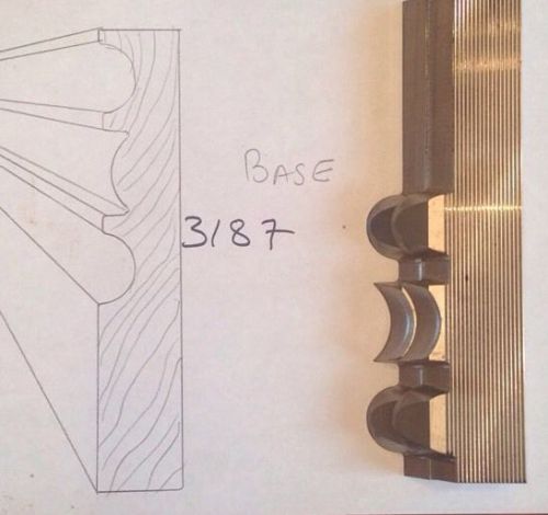 Lot 3187 Base Moulding Weinig / WKW Corrugated Knives Shaper Moulder