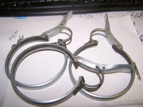 Dust collection pipe clamps 4&#034;  snap together  nordfab type for sale