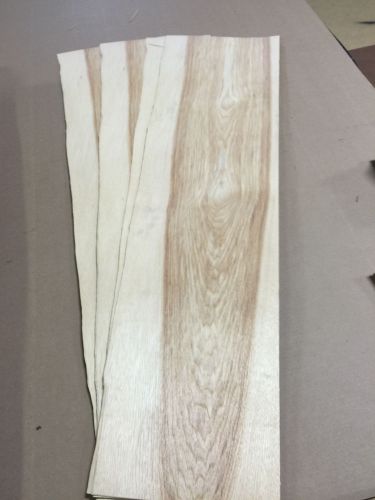 Wood Veneer Hickory 9x43 22pcs Total Raw Veneer &#034;EXOTIC&#034; HI1 11-26