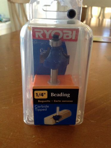 Ryobi Carbide Tipped Router Bit 1/4&#034; Beading. wood beading tool