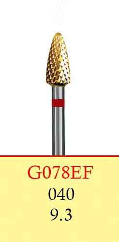 Dental Lab Carbide Cutters-HP Shank (44.5 mm)-G078EF/040(8317)-Cross Cut(2 Burs)