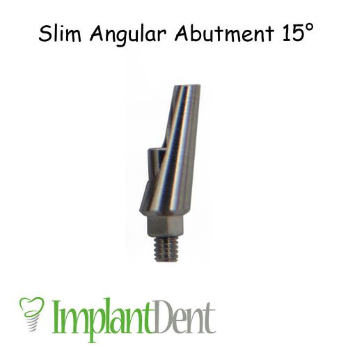 Slim Angular Titanium Abutments 15` Prosthetic Dental Lab Free Shipping