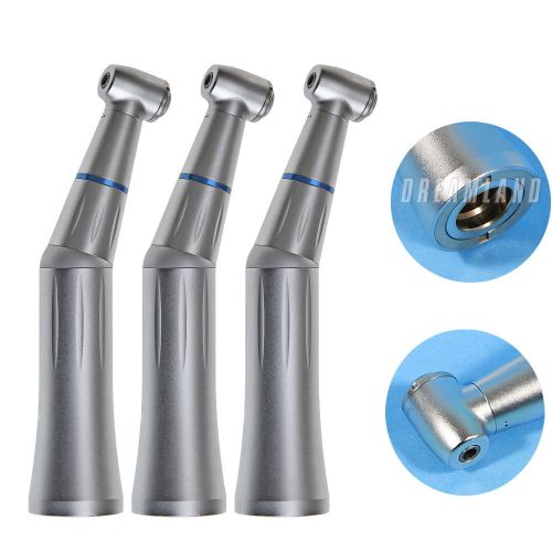 3 New Dental Contra Angle low speed handpiece Push Button Internal Water Spray