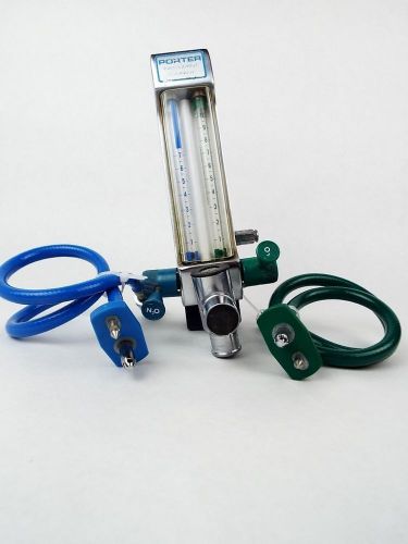 Porter nitrous oxide n2o inhalation sedation dental flowmeter monitoring system for sale