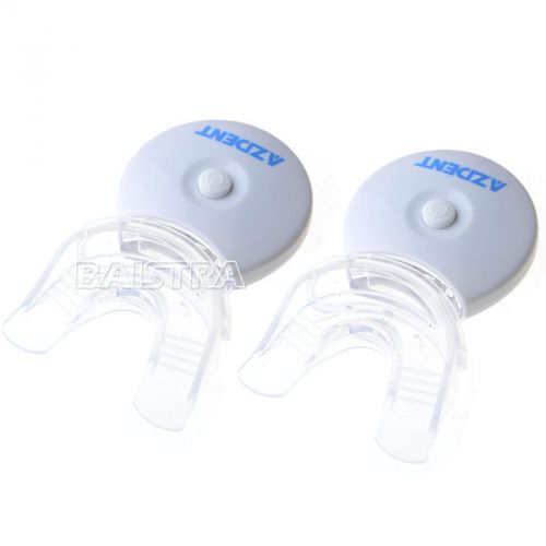 2 PCS Dental Home Teeth Whitening Lamp Whiter with Tray &amp; LED Blue Light SALE