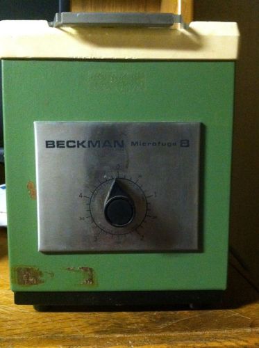 BECKMAN TABLETOP MICROFUGE B with 6 STAINLESS STEEL PLATES
