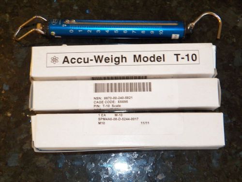 YAMATO Accu-Weigh Hanging Tube Spring Scale - Model T-10 Lbs 5kg 10lbs NEW NIB