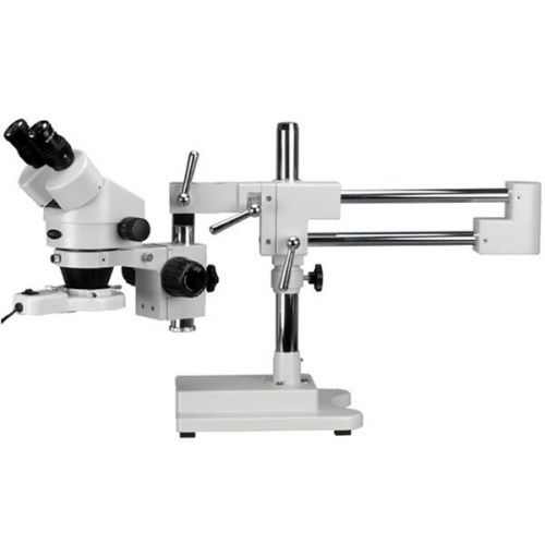 3.5X-90X  Binocular Stereo Boom Microscope + Ring Light