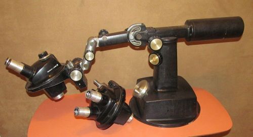 ARTICULATED BOOM WITH 2 BAUSCH &amp; LOMB STEREO ZOOM MICROSCOPE HEADS