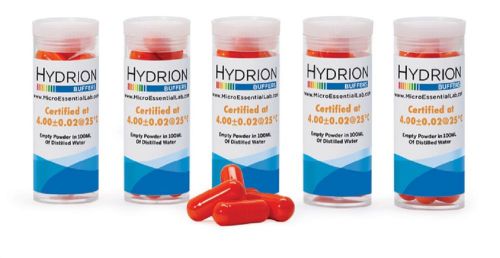 pHydrion Buffer Capsules: 1 Vial: 10 Capsules: pH 4